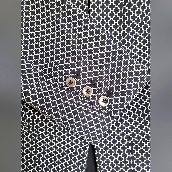 Cropped Blazer Moroccan Print - Tailored fit - Picture 3 of 7